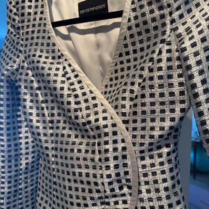 Emporio Armani Jacket, Size 0,  silver and black color